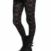 Best Sale ⭐ Blackheart Black Lace Tights ⌛ -HT Style Outlet Store 10856703 hi
