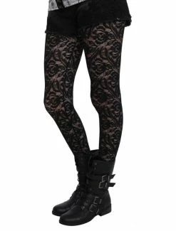 Best Sale ⭐ Blackheart Black Lace Tights ⌛
