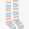 Top 10 🔔 Pastel Rainbow Striped Knee-High 🧦 Socks 🔔 -HT Style Outlet Store 11113582 hi