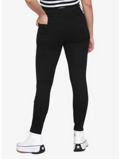 Discount 🎉 HT Denim Black Destructed Hi-Rise Super Skinny 👖 Jeans 😀 -HT Style Outlet Store 11849332 av1