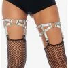 Best deal ⭐ Dual Strap Holographic Garter With Hearts ✔️ -HT Style Outlet Store 12163353 hi
