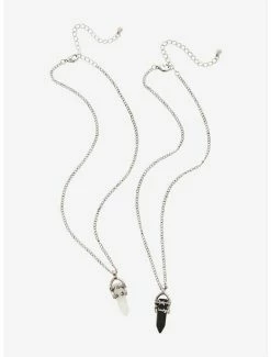 Hot Sale 🤩 Barbed Wire Crystal Best Friend Necklace Set 👍 -HT Style Outlet Store 12524152 av1