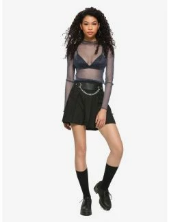 Cheapest 🧨 Royal Bones By Tripp Chain Pleated 👗 Skirt 😀 -HT Style Outlet Store 12600285 av1