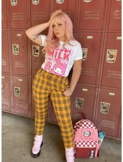 Best reviews of 😉 Yellow Plaid Pants With Detachable Chain 🛒 -HT Style Outlet Store 12718926 av3