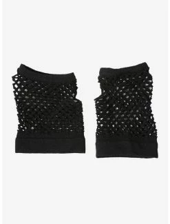 Outlet ✨ Black Fishnet Fingerless Gloves ❤️ -HT Style Outlet Store 12809526 av1