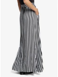 Flash Sale 🎁 Black & White Stripe Maxi 👗 Skirt ✨ -HT Style Outlet Store 13425739 av1