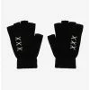 Wholesale ⭐ Black Pierced Fingerless Gloves 🎁