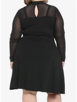 Best deal ❤️ Mesh & Buckle Strap 👗 Dress Plus Size 🔔 -HT Style Outlet Store 14014636 av2