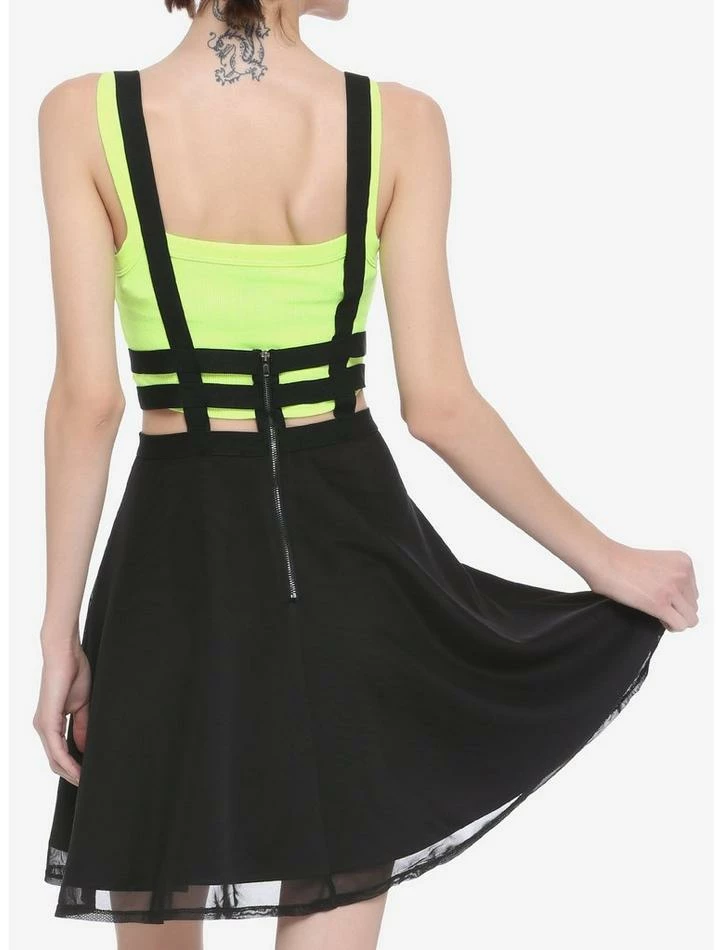 Brand new ๐งจ Black Cage & Mesh Suspender ๐ Skirt โจ 5 Brand new ๐งจ Black Cage & Mesh Suspender ๐ Skirt โจ - Image 3