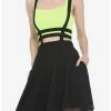 Brand new 🧨 Black Cage & Mesh Suspender 👗 Skirt ✨ -HT Style Outlet Store 14180399 hi