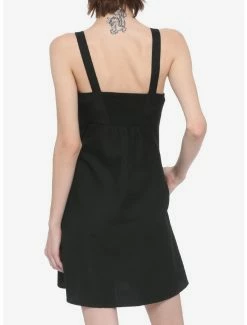 Cheap 🎉 Black Buckle Strap Pinafore 👗 Dress 🤩 -HT Style Outlet Store 14304240 av2