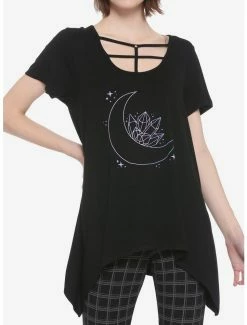 Buy 🤩 Moon Crystals Shark Bite Strappy 👧 Girls Top 👍