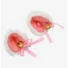 Budget 🌟 White & Pink Fuzzy Cat Ear Hair Clips 😍 -HT Style Outlet Store 14397469 hi