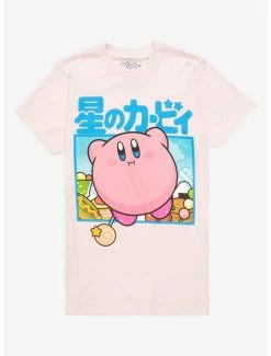 Buy 🥰 Kirby Snack Inhaler Boyfriend Fit 👧 Girls T-Shirt 🧨