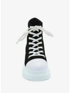 Brand new 🧨 Black & White Varsity Chunky Hi-Top 👟 Sneakers 🧨 -HT Style Outlet Store 14630099 av2