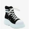 Brand new 🧨 Black & White Varsity Chunky Hi-Top 👟 Sneakers 🧨 -HT Style Outlet Store 14630099 hi
