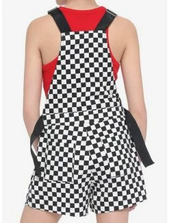 Deals 🎁 Black & White Checkered Utility Shortalls 😉 7 Deals 🎁 Black & White Checkered Utility Shortalls 😉 -HT Style Outlet Store 14704776 av2