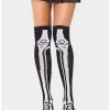 Coupon ✨ Acrylic Skeleton Over The Knee 🧦 Socks ✨ -HT Style Outlet Store 14759266 hi