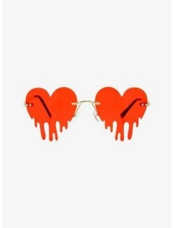 New ⌛ Red Heart Drip 👓 Sunglasses 😀 -HT Style Outlet Store 14772255 av1