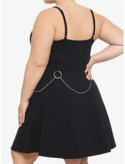 Discount ✔️ Chain Belt Strappy Skater 👗 Dress Plus Size 🎁 -HT Style Outlet Store 14849633 av2
