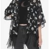 Cheap 😉 Moon Phase Chiffon Fringe Short Duster 🌟 -HT Style Outlet Store 14849998 hi