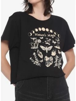 Outlet ⭐ Nature's Magic 👧 Girls Crop T-Shirt 👏