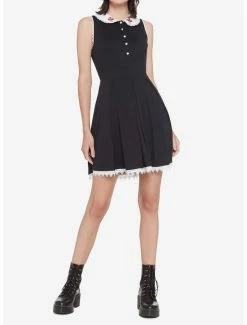 Outlet ⭐ Mushroom Collar Lace Trim 👗 Dress 👍 -HT Style Outlet Store 14918017 av1