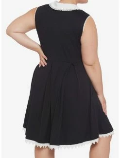 Buy 🔥 Mushroom Collar Lace Trim 👗 Dress Plus Size 💯 -HT Style Outlet Store 14918025 av2