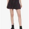 Cheapest 🌟 Black Purple Pink Plaid Pleated 👗 Skirt With O-Ring Belt 🧨 -HT Style Outlet Store 14946224 hi