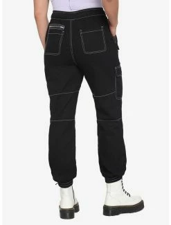 Promo 🔔 HT Denim Black Contrast Stitch Cargo Jogger Pants 🤩 5 Promo 🔔 HT Denim Black Contrast Stitch Cargo Jogger Pants 🤩 -HT Style Outlet Store 15095274 av1