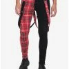 Buy ๐ Red Plaid Split Leg Suspender Stinger ๐ Jeans ๐ 1 Buy ๐ Red Plaid Split Leg Suspender Stinger ๐ Jeans ๐ -HT Style Outlet Store 15097186 hi