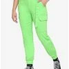 Top 10 ❤️ Neon Green Grommet Belt Cargo Jogger Pants 🛒 -HT Style Outlet Store 15097215 hi