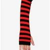 Cheapest 👏 Red & Black Stripe Arm Warmers 🎁 -HT Style Outlet Store 15141985 hi