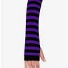 Outlet 😍 Purple & Black Stripe Arm Warmers 👏 -HT Style Outlet Store 15141987 hi