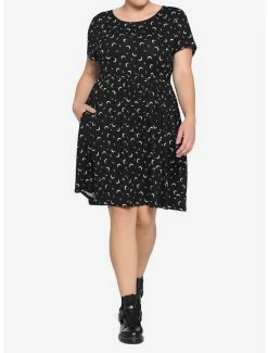 Coupon 😉 Crescent Moon Babydoll 👗 Dress Plus Size 👍 -HT Style Outlet Store 15172071 av1