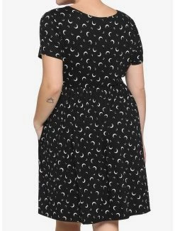 Coupon 😉 Crescent Moon Babydoll 👗 Dress Plus Size 👍 -HT Style Outlet Store 15172071 av2