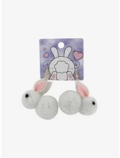 Best reviews of 👍 Fuzzy Bunny Drop Earrings 🎁 -HT Style Outlet Store 15250478 av1