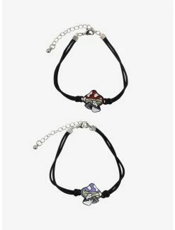 Budget 🔔 Mushrooms With Weapons Best Friend Bracelet Set ✨