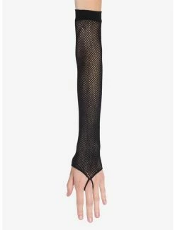 Wholesale ๐ Black Fishnet Ring Arm Warmers ๐