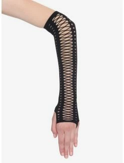 Best reviews of 🧨 Black Lace-Up Arm Warmers 🥰 -HT Style Outlet Store 15414403 av1