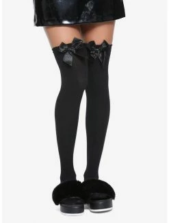 Brand new ✨ Black Bow Thigh Highs 🌟