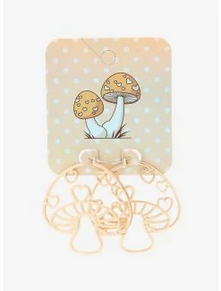 Cheapest 🤩 Mushroom Heart Hoop Earrings 😀 -HT Style Outlet Store 15464913 av1