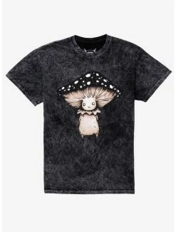 Wholesale ✔️ Mushroom Creature Dark Wash T-Shirt By Guild of Calamity 👍