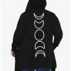 Hot Sale ✔️ Moon Phase 👧 Girls Hooded Cardigan Plus Size 🔥 -HT Style Outlet Store 15501219 hi