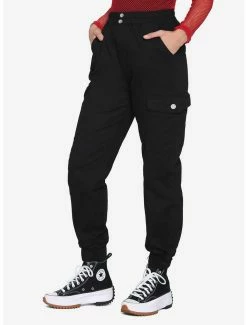 Top 10 🔔 Black Cargo Jogger Pants 👏