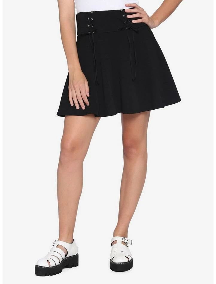 Cheap 🥰 Multi Lace-Up Black Yoke 👗 Skirt 🔔 3 Cheap 🥰 Multi Lace-Up Black Yoke 👗 Skirt 🔔