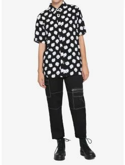 Budget 😀 Ghost 👧 Girls Woven Button-Up ✨ -HT Style Outlet Store 15658429 av1