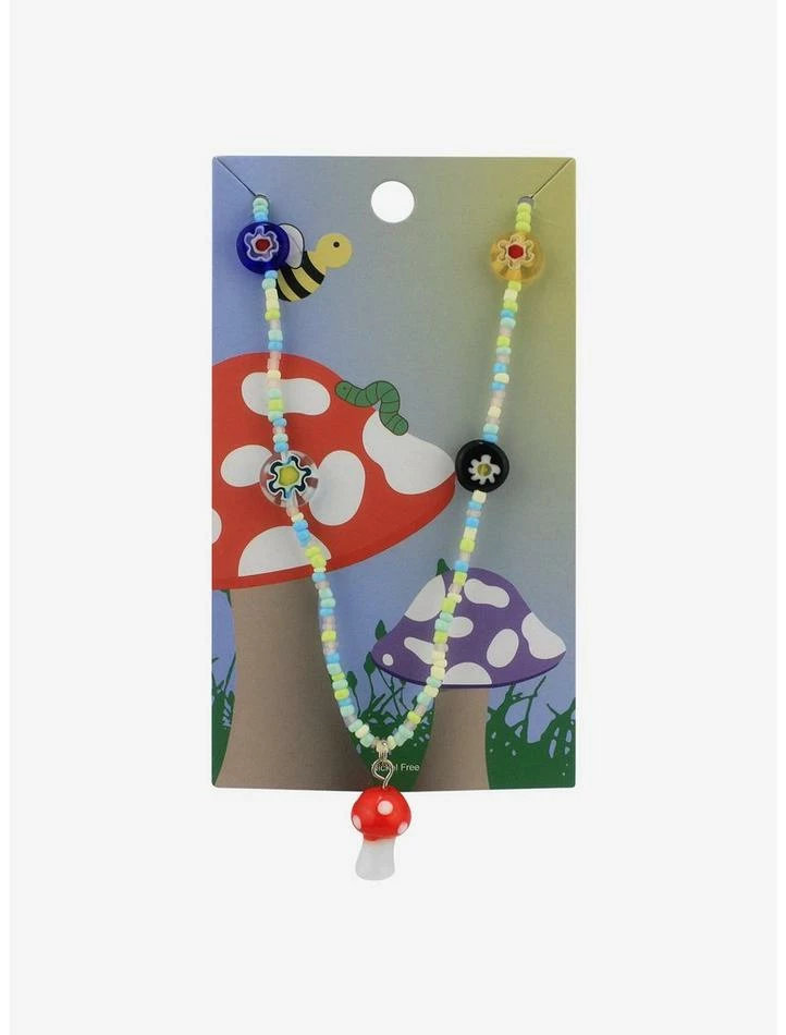 Hot Sale 🎉 Mushroom Beaded Necklace 🎉 3 Hot Sale 🎉 Mushroom Beaded Necklace 🎉