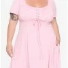 Buy 🎁 Pastel Pink Empire 👗 Dress Plus Size 🛒