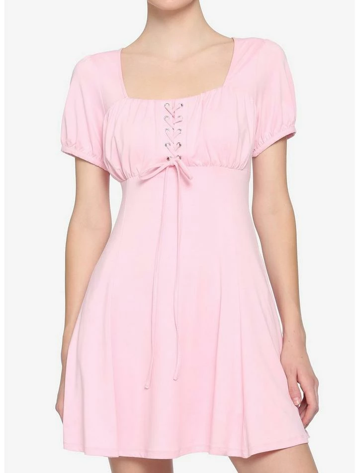 Budget ๐ Pastel Pink Empire ๐ Dress ๐ 3 Budget ๐ Pastel Pink Empire ๐ Dress ๐